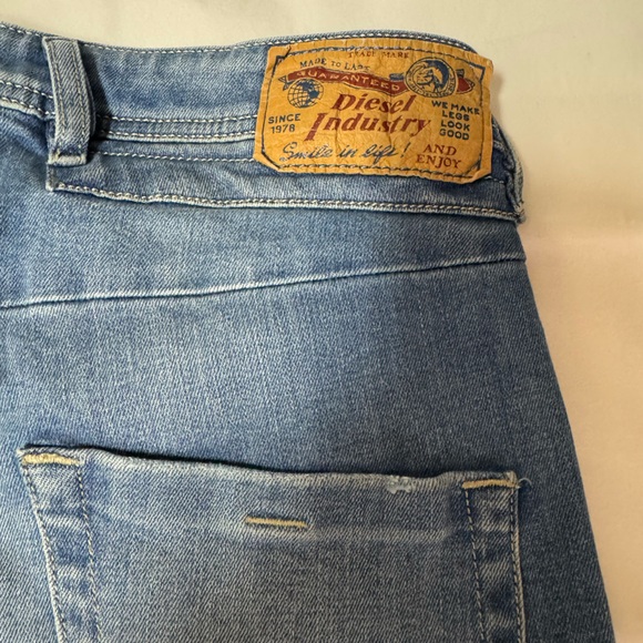 Diesel Jeans Mens Blue Belther-R Button Fly Distressed 28 x 32 - Picture 4 of 7